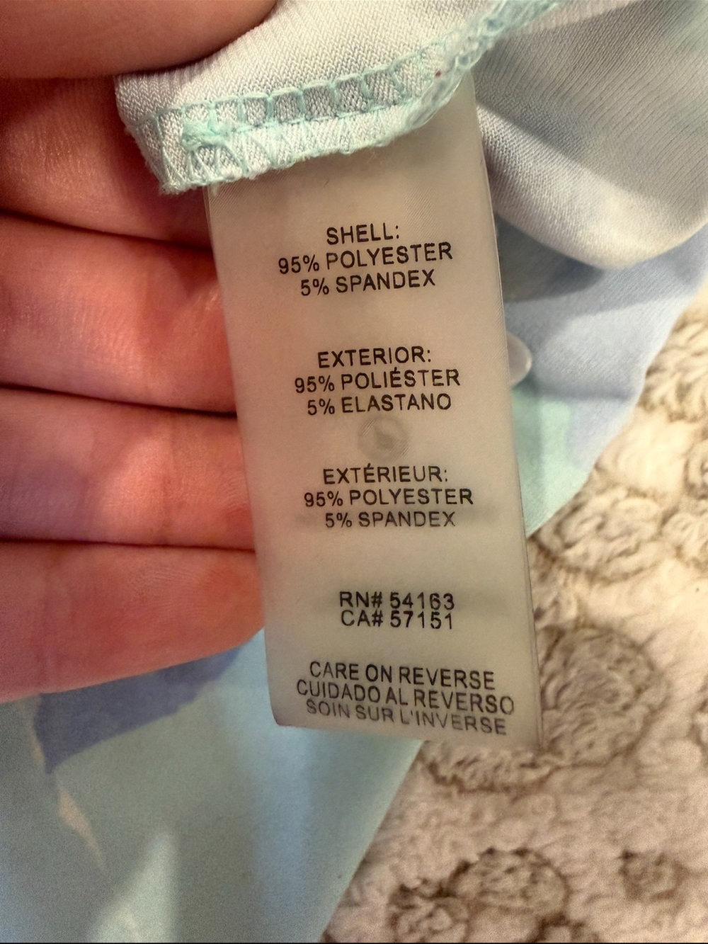 Calvin Klein Mint and Navy Floral Sleeveless V-Neck Top - Picture 4 of 7